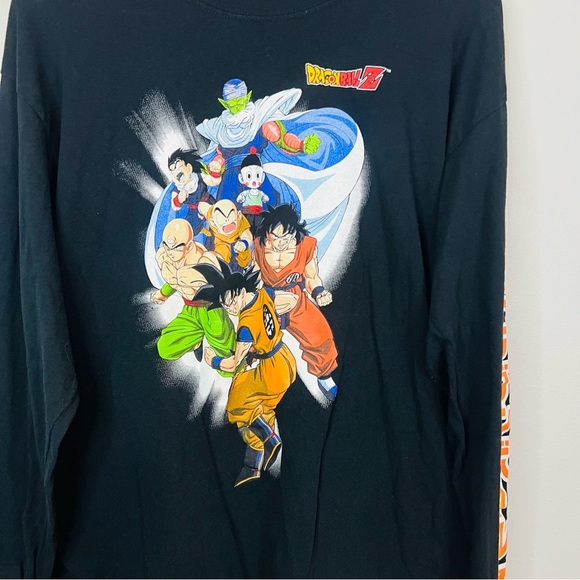 Dragon Ball Z Black Retro Graphic Long Sleeve Tee Large - Picture 3 of 5